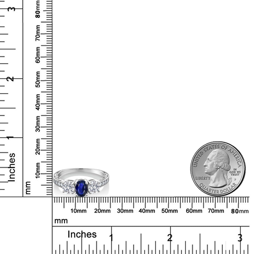 Ring in 10K White Gold