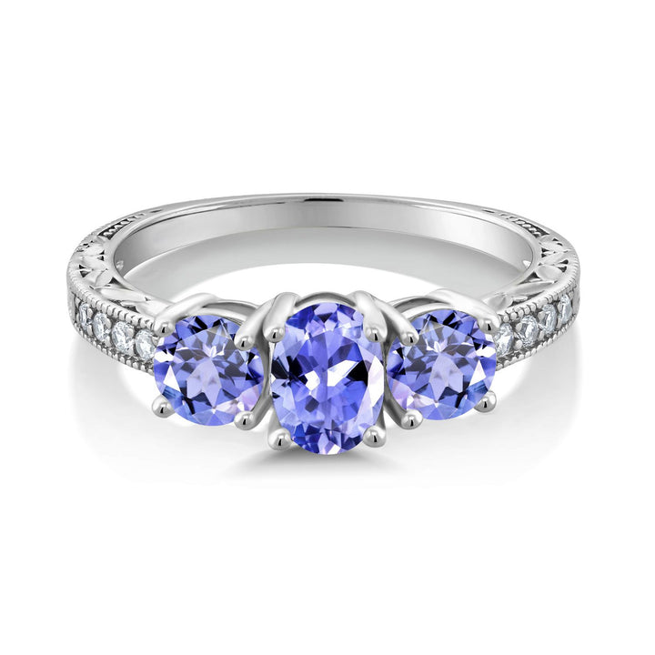 Tanzanite - December_8_Ring in 10K White Gold