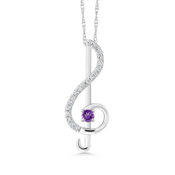 Pendant in 10K White Gold