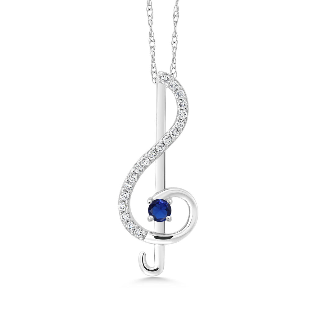 Pendant in 10K White Gold
