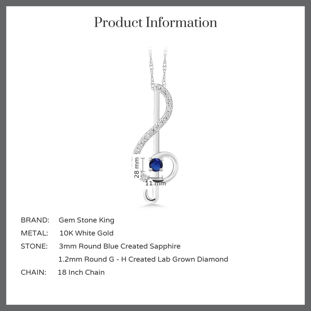 Pendant in 10K White Gold