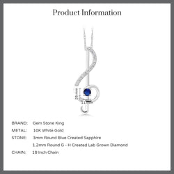 Pendant in 10K White Gold