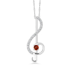 Pendant in 10K White Gold