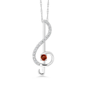 Pendant in 10K White Gold