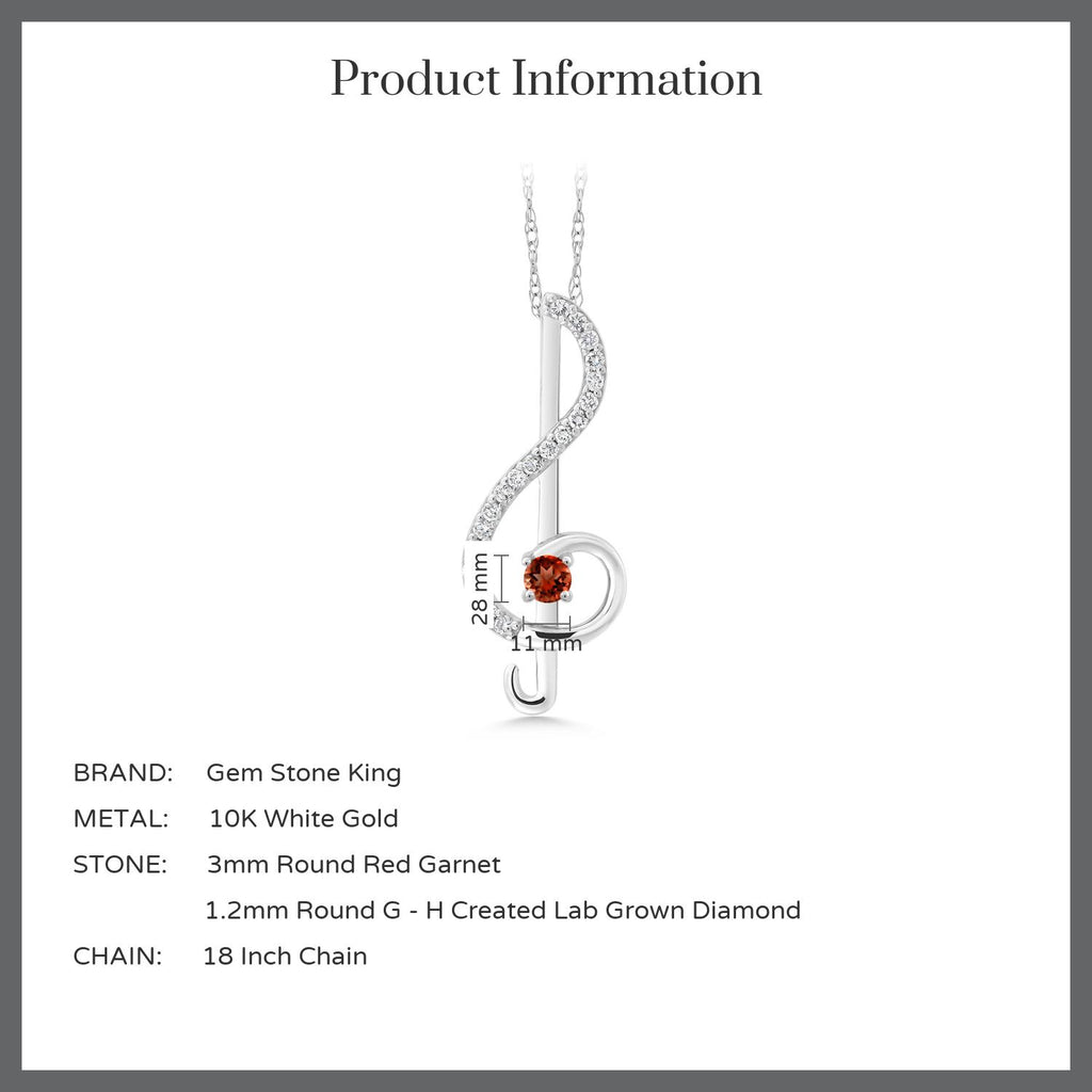 Pendant in 10K White Gold