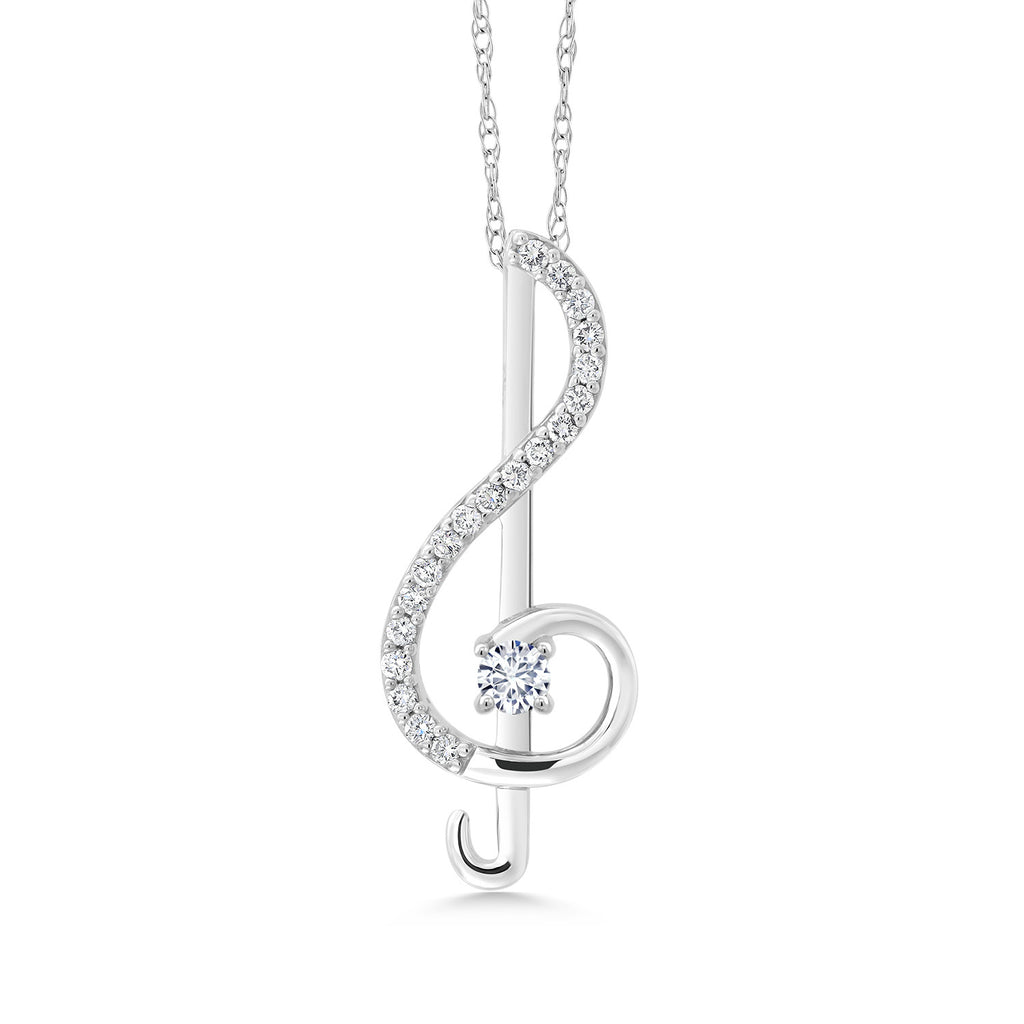 Pendant in 10K White Gold