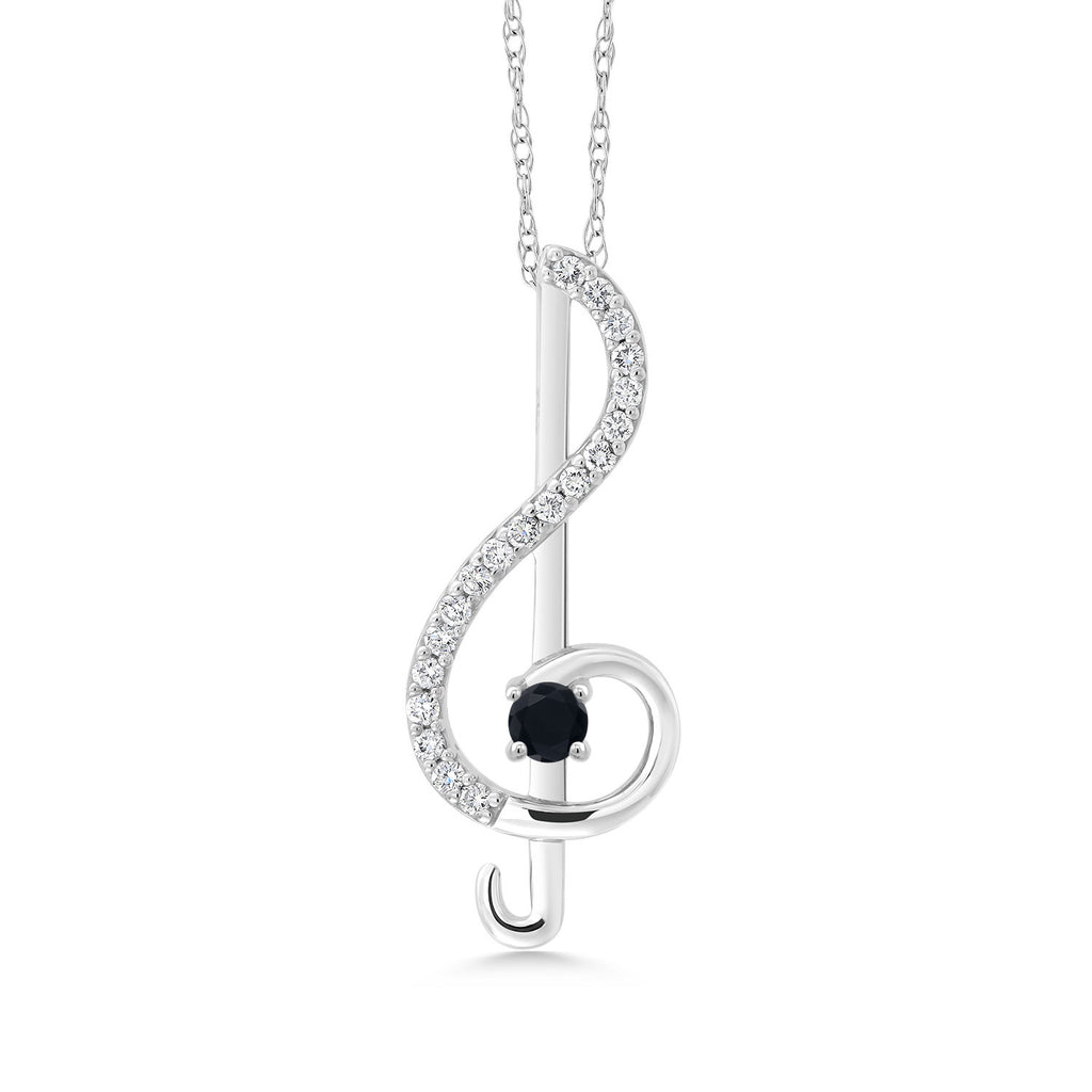 Pendant in 10K White Gold