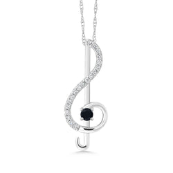 Pendant in 10K White Gold