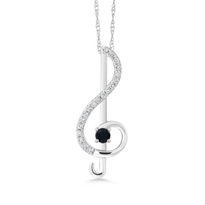 Pendant in 10K White Gold