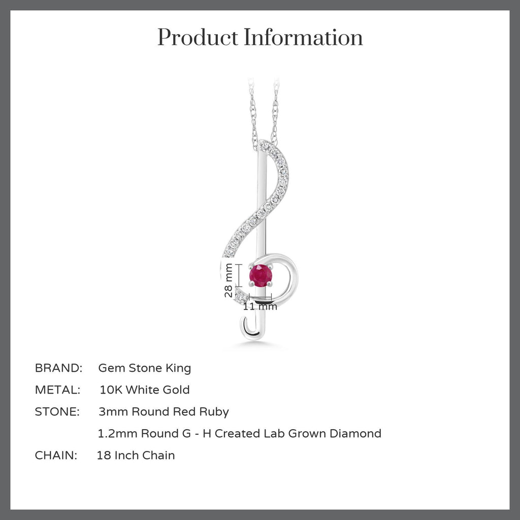 Pendant in 10K White Gold