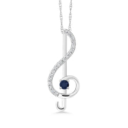 Pendant in 10K White Gold