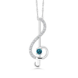 Pendant in 10K White Gold
