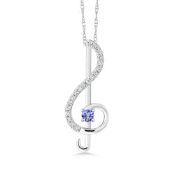 Pendant in 10K White Gold