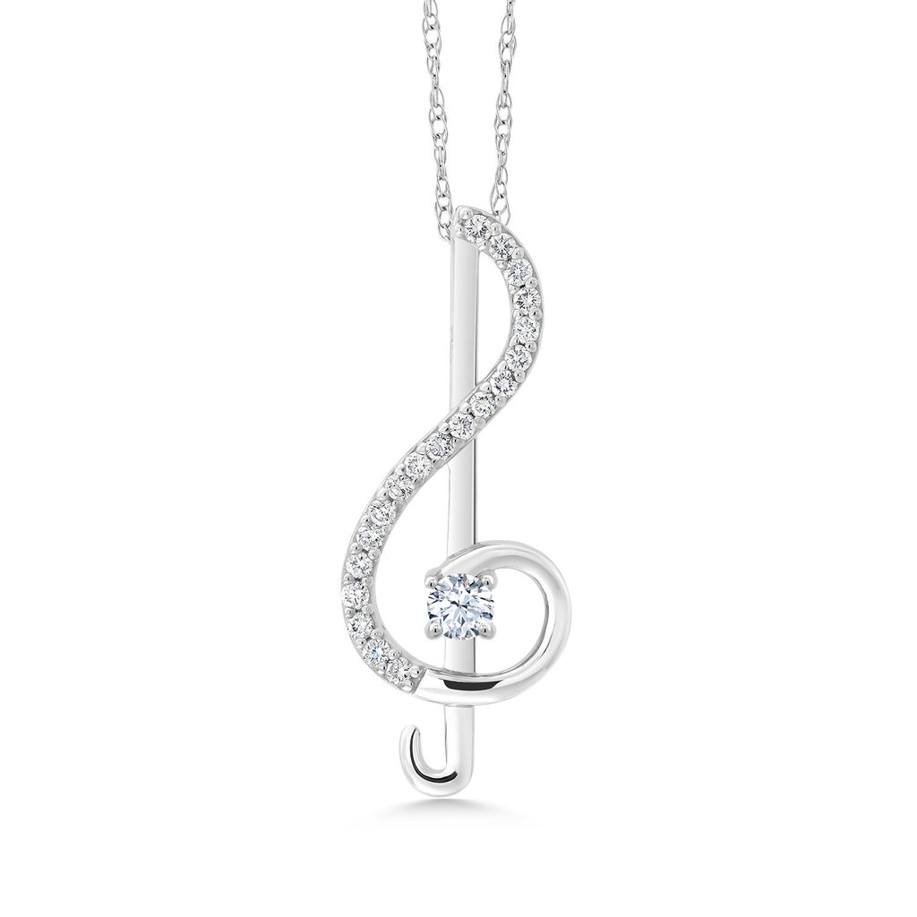 Pendant in 10K White Gold