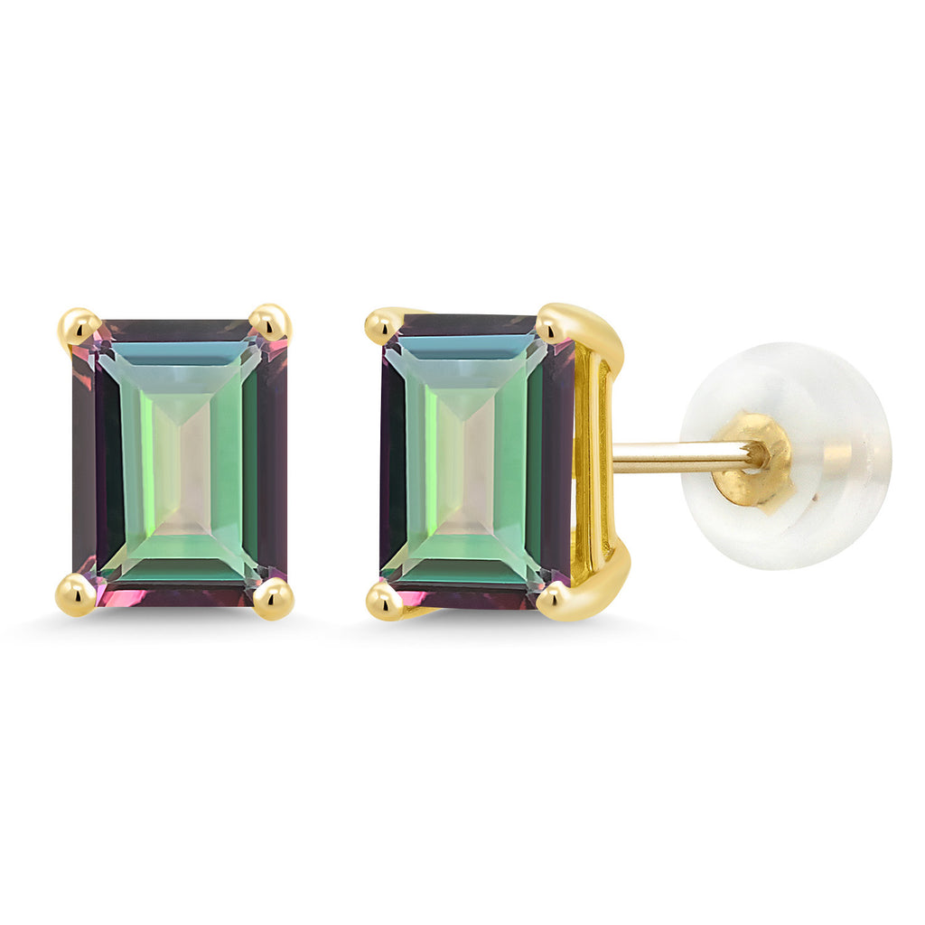 Green Mystic Topaz_14K Yellow Gold_Earrings in 14K Yellow Gold