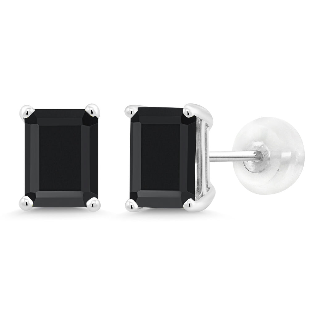 Onyx - December_14K White Gold_Earrings in 14K White Gold