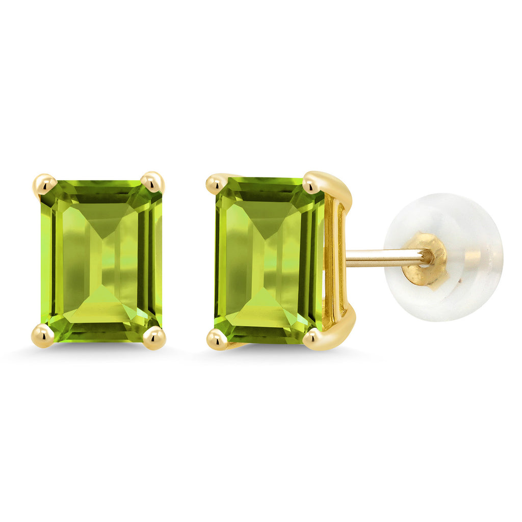 Peridot - August_14K Yellow Gold_Earrings in 14K Yellow Gold