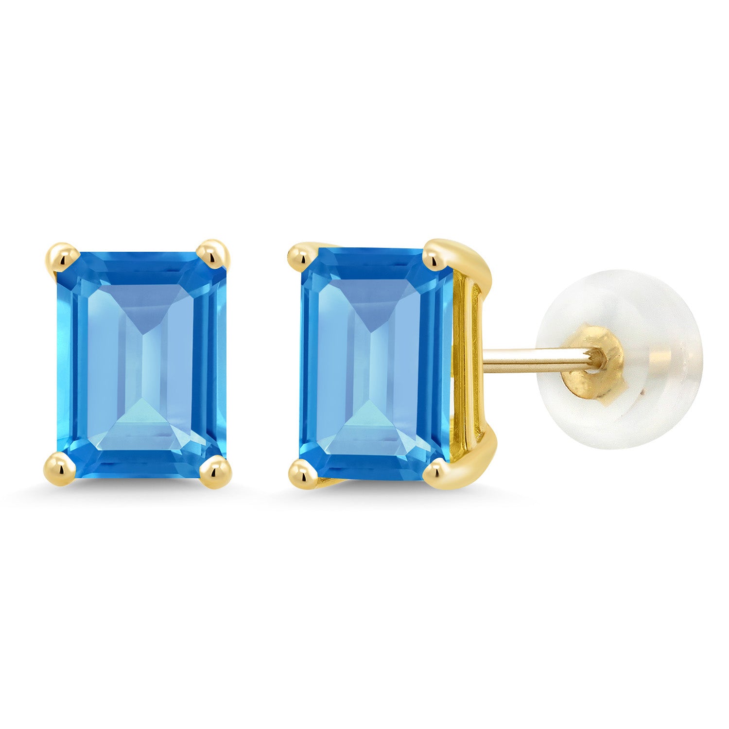 Swiss Blue Topaz - November_14K Yellow Gold