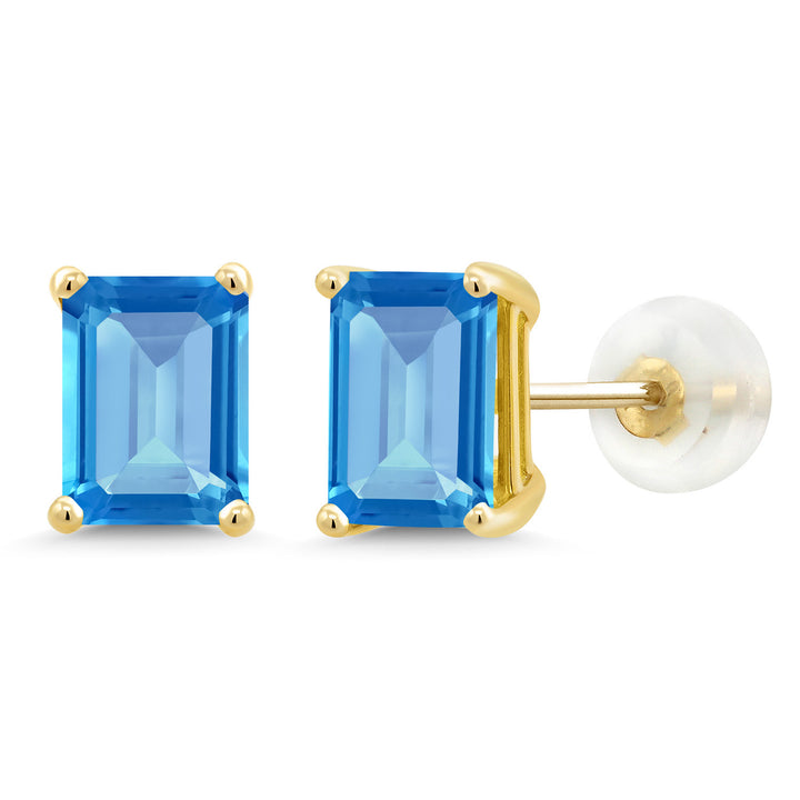 Swiss Blue Topaz - November_14K Yellow Gold