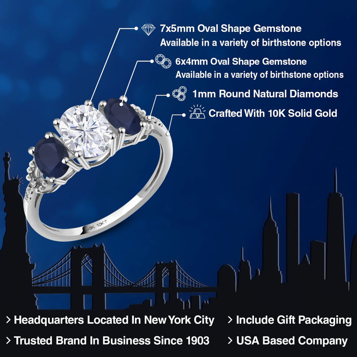 Ring in 10K White Gold