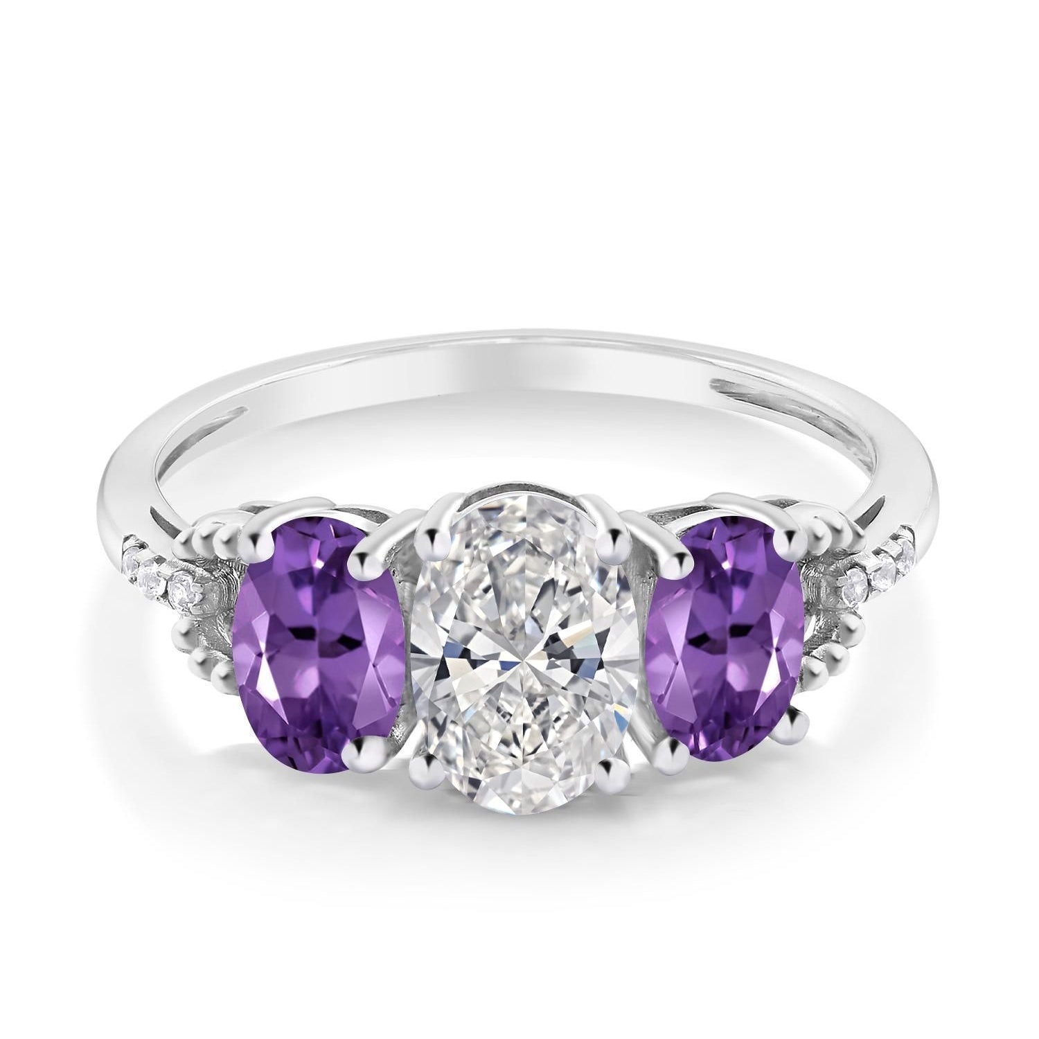 Ring in 10K White Gold