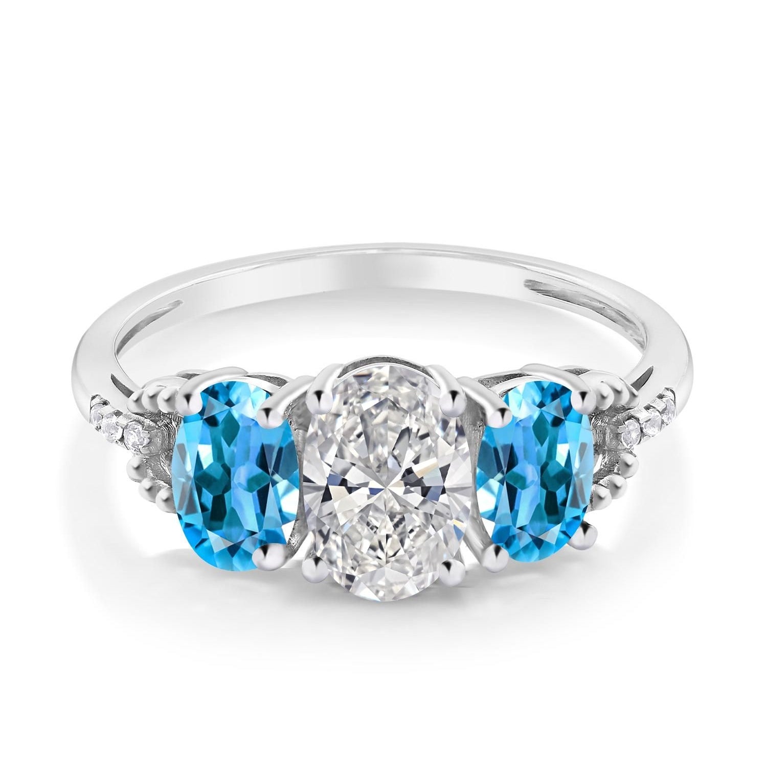 Ring in 10K White Gold