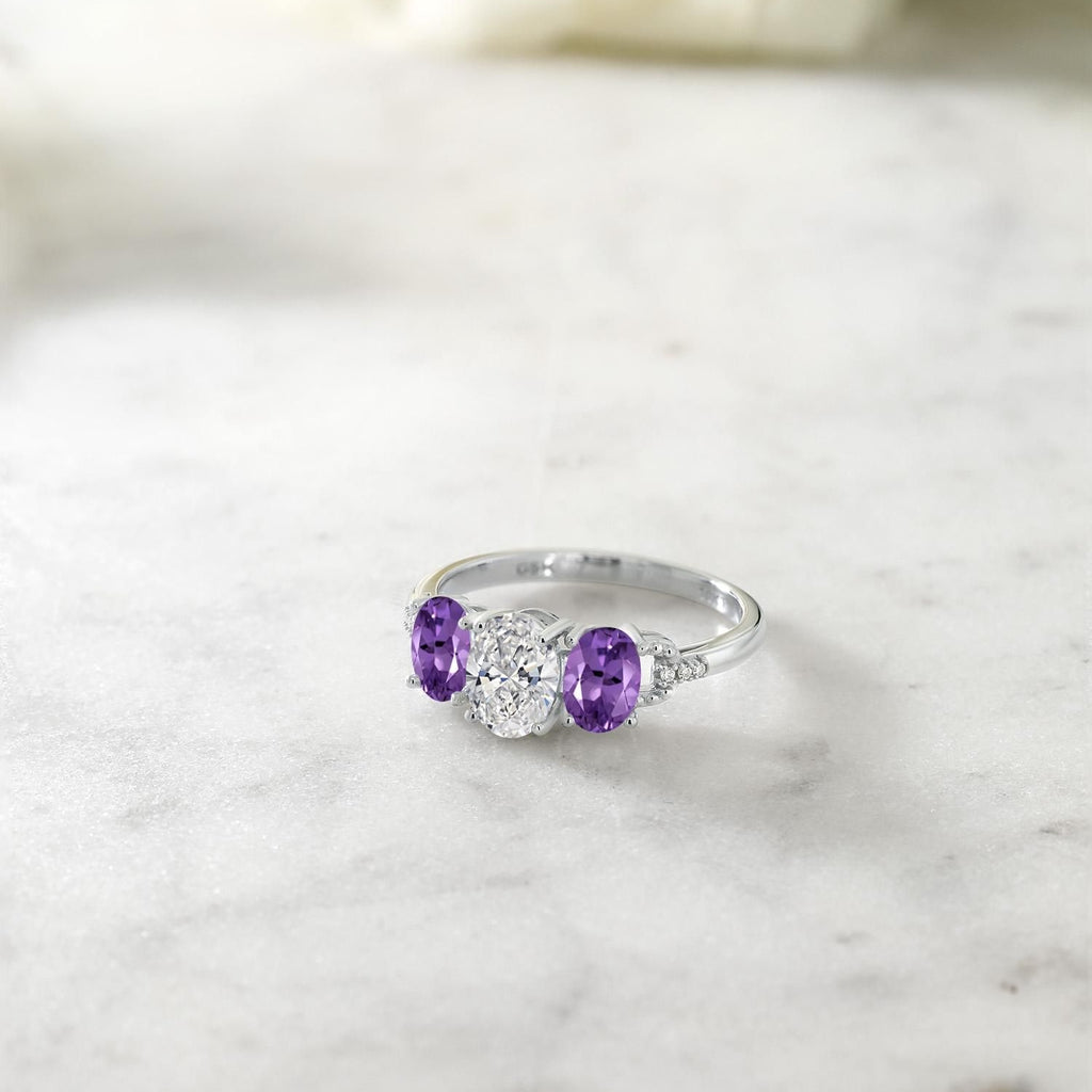 Ring in 10K White Gold