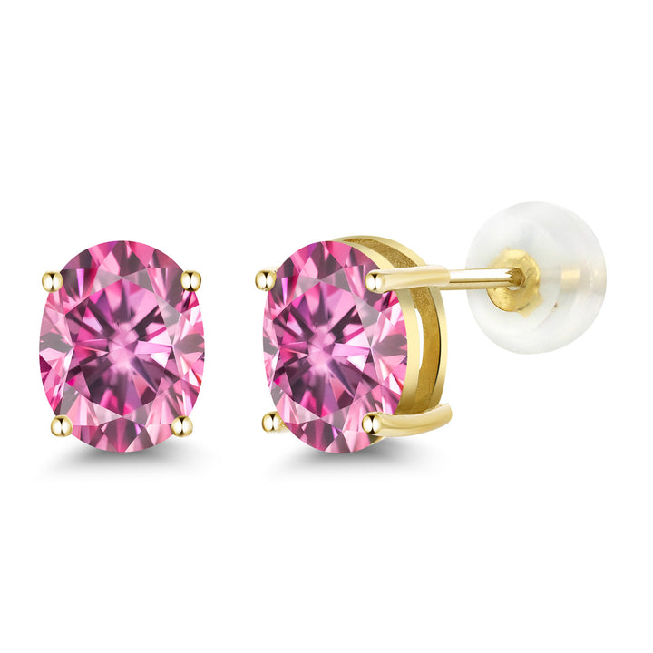 Pink Moissanite - April_14K Yellow Gold