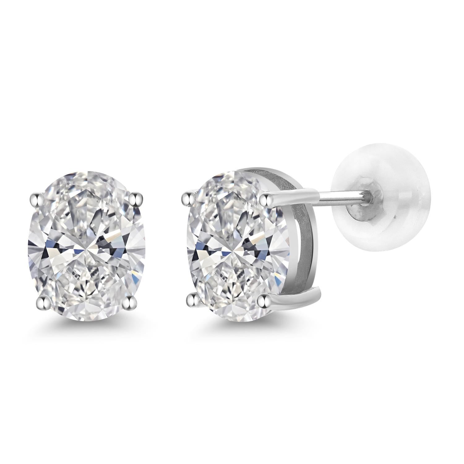 Earrings in 14K White Gold