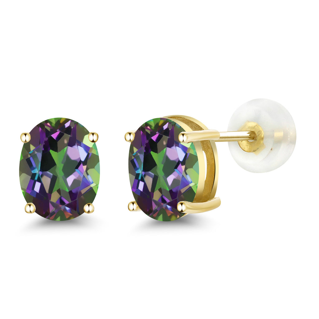 Green Mystic Topaz_14K Yellow Gold_Earrings in 14K Yellow Gold