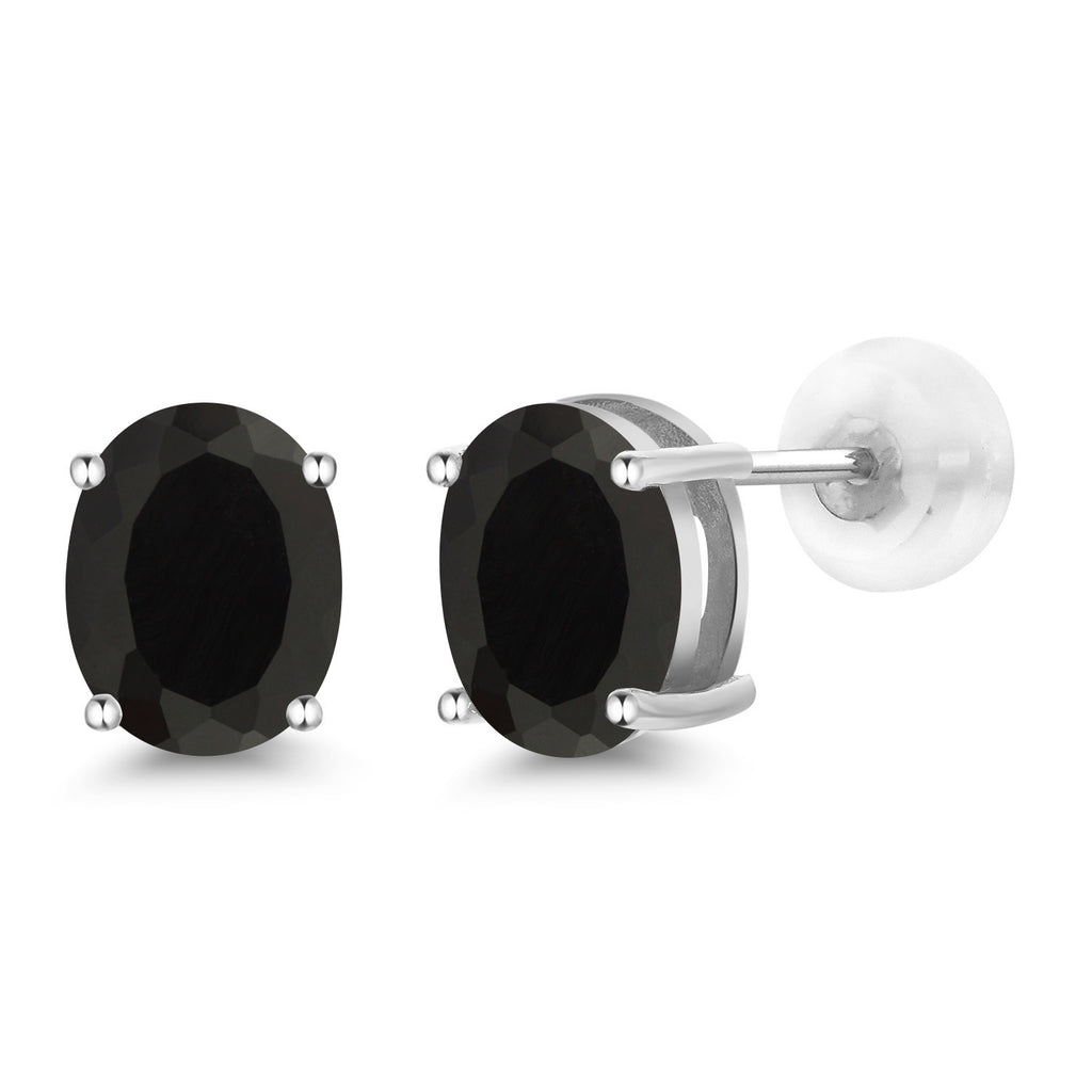Onyx - December_14K White Gold_Earrings in 14K White Gold