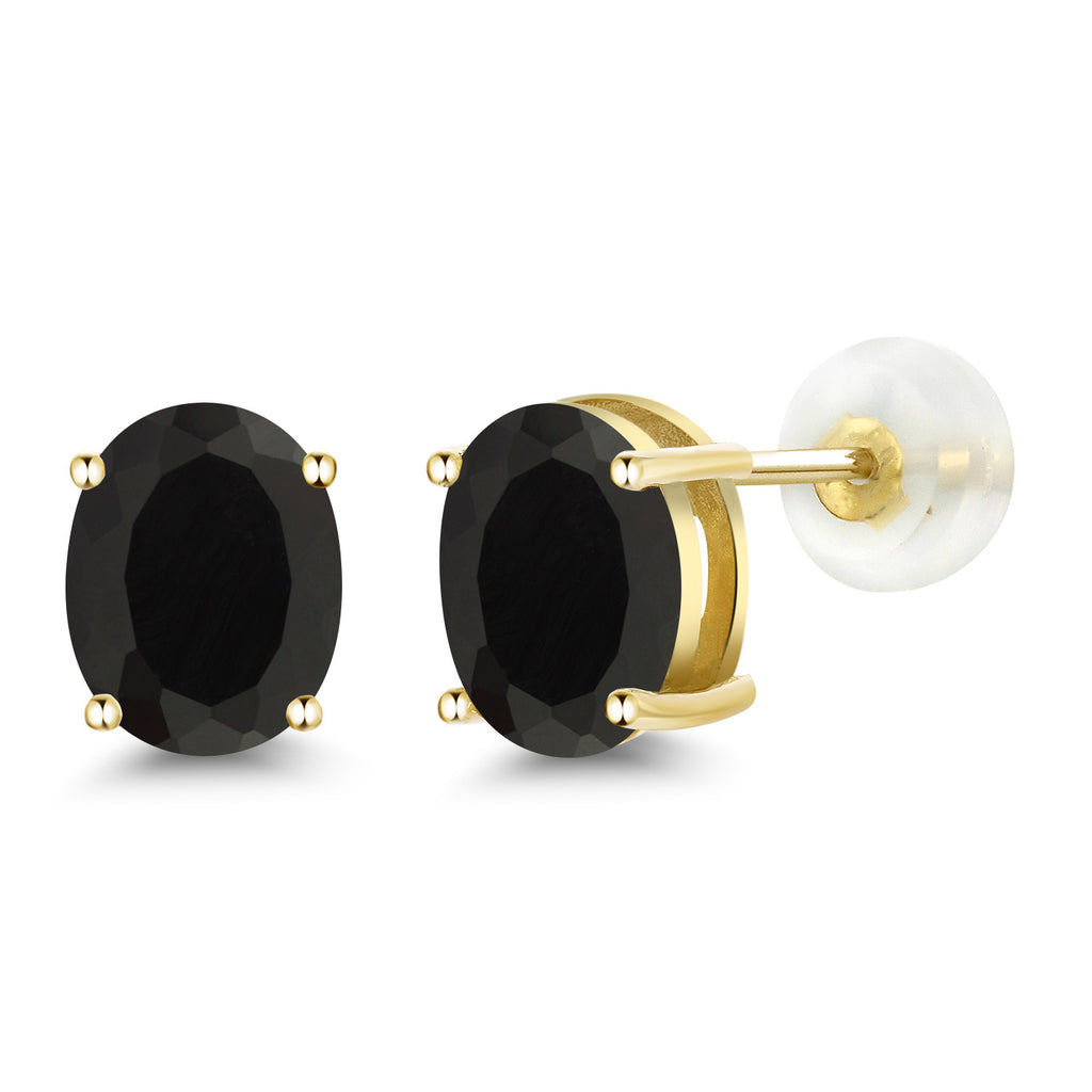 Onyx - December_14K Yellow Gold_Earrings in 14K Yellow Gold
