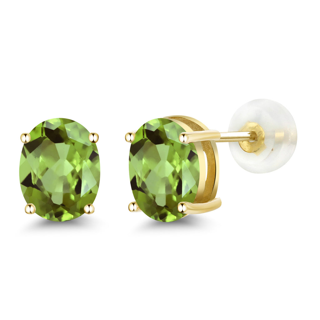 Peridot - August_14K Yellow Gold_Earrings in 14K Yellow Gold
