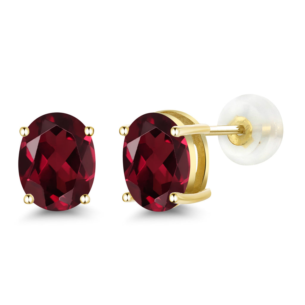 Rhodolite Garnet_14K Yellow Gold_Earrings in 14K Yellow Gold