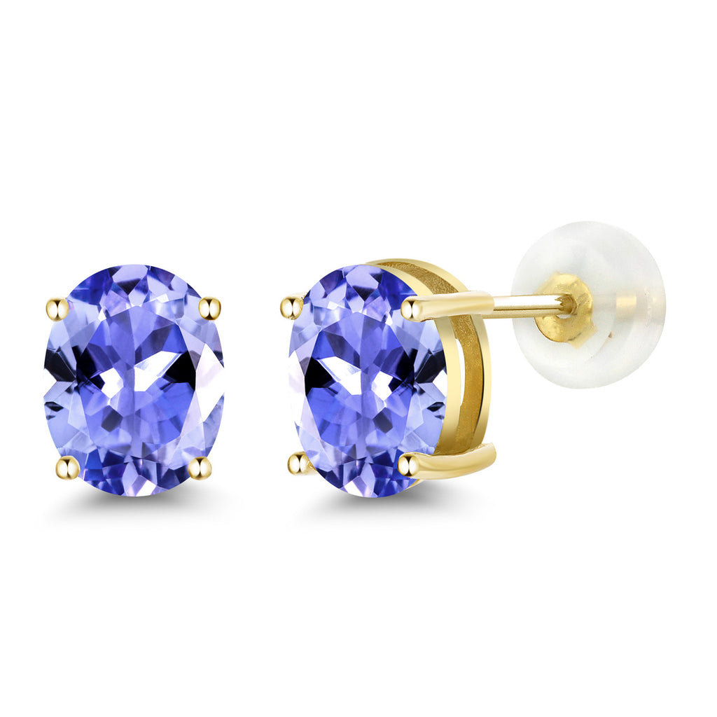 Tanzanite - December_14K Yellow Gold_Earrings in 14K Yellow Gold