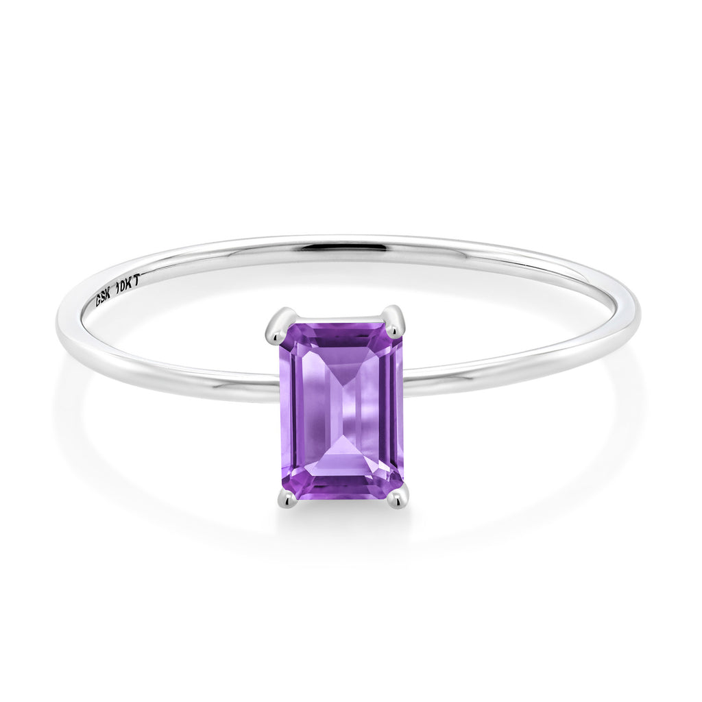 Amethyst - February_8_Ring in 10K White Gold