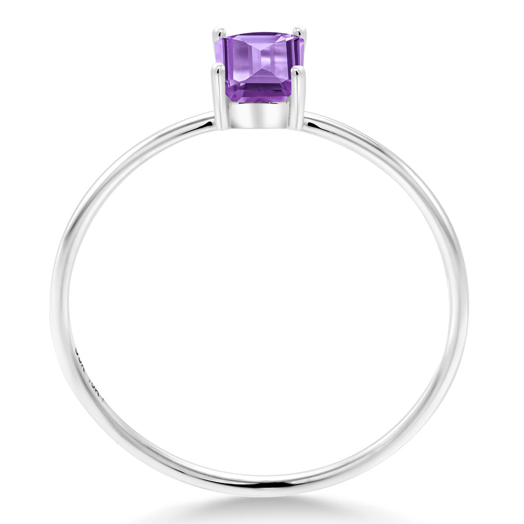 Amethyst - February_8_Ring in 10K White Gold