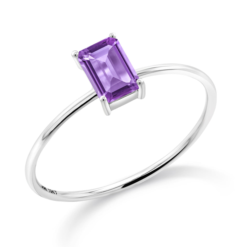 Amethyst - February_9_Ring in 10K White Gold