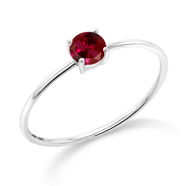 Created Ruby - July_5_Ring in 10K White Gold