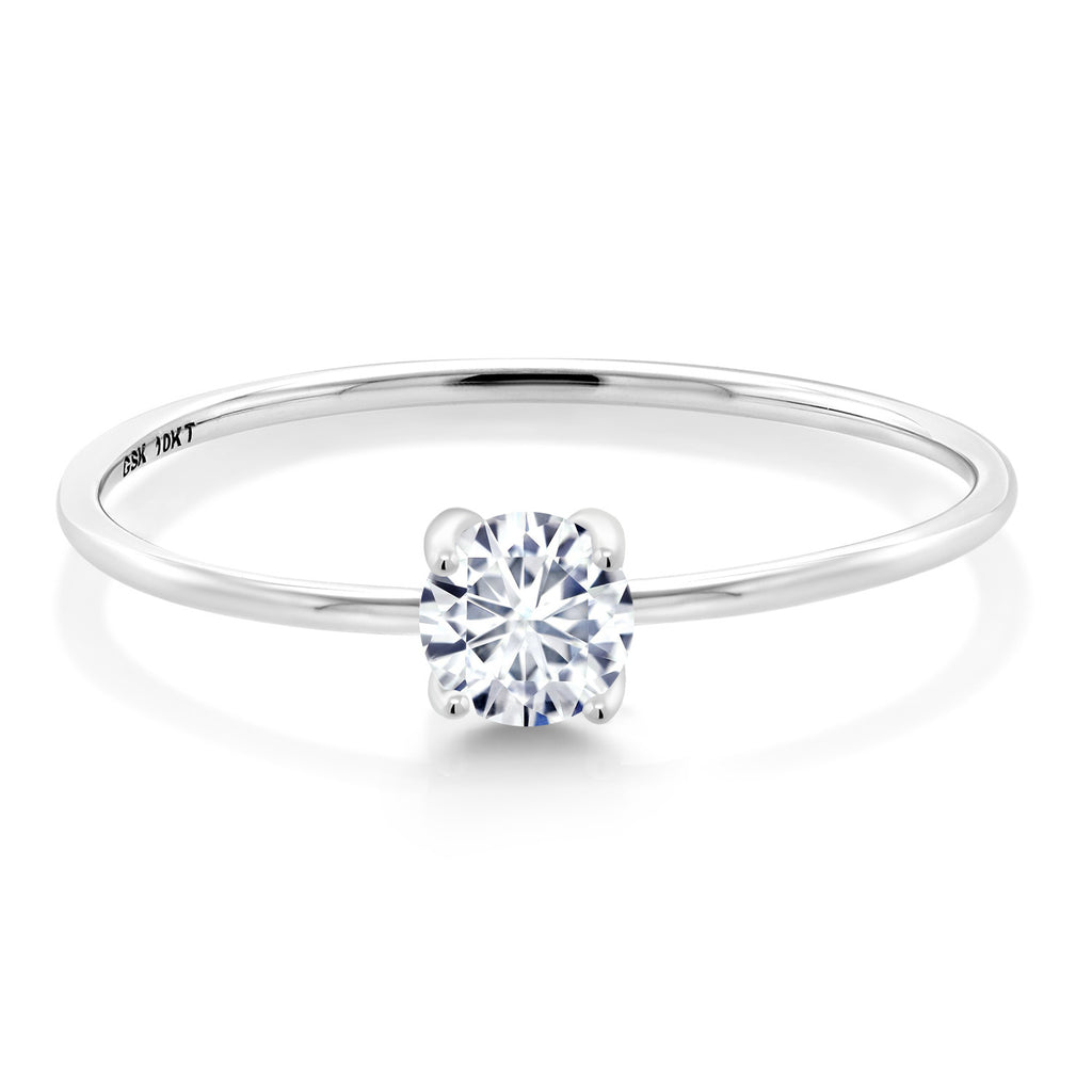 White Lab Grown Diamond - April_7_Ring in 10K White Gold