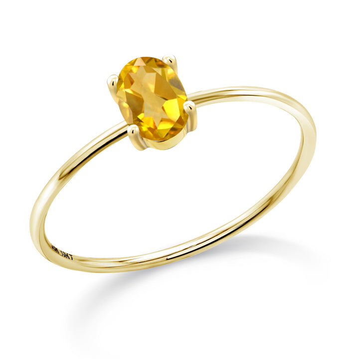 Citrine - November_5_Ring in 10K Yellow Gold