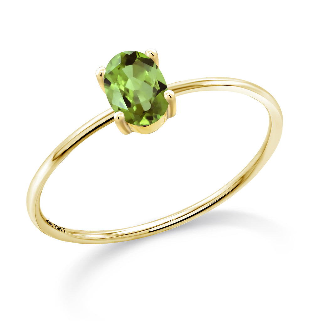Peridot - August_9.5_Ring in 10K Yellow Gold