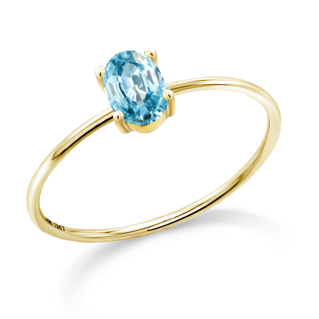 Zircon_9_Ring in 10K Yellow Gold
