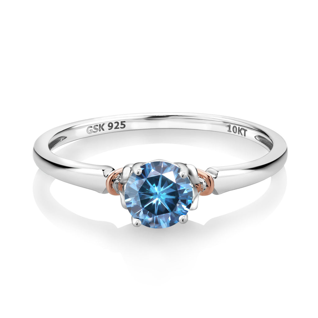 Ring in 925 Sterling Silver and Rose Gold