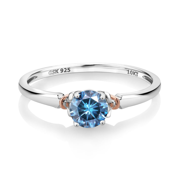 Ring in 925 Sterling Silver and Rose Gold