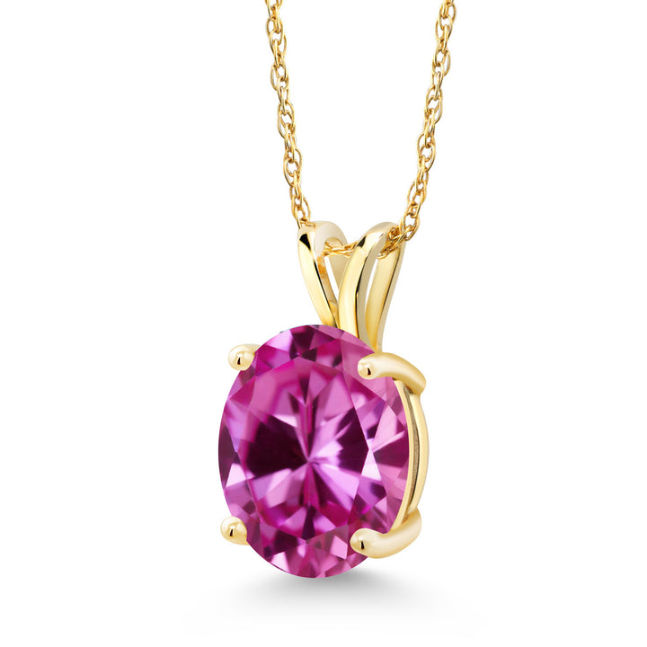 Pink Created Sapphire - September