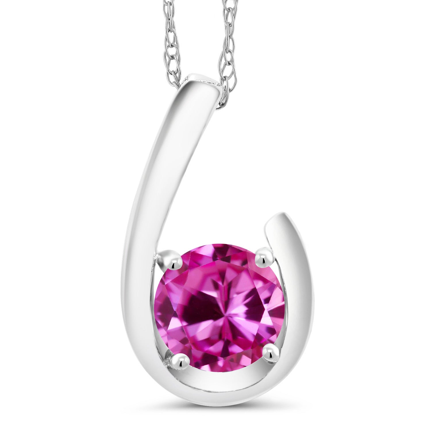 Pink Created Sapphire - September