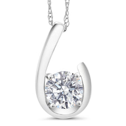 Pendant in 10K White Gold