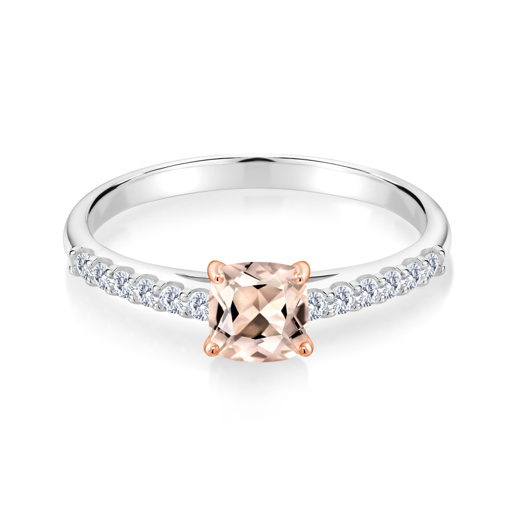 Ring in 925 Sterling Silver and 10K Rose Gold