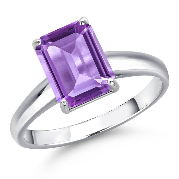 Amethyst - February_5_Ring in 10K White Gold